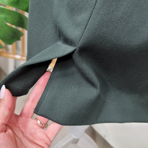 MaxMara Vintage Women's Suit Skirt Jacket Green - Picture 5 of 14